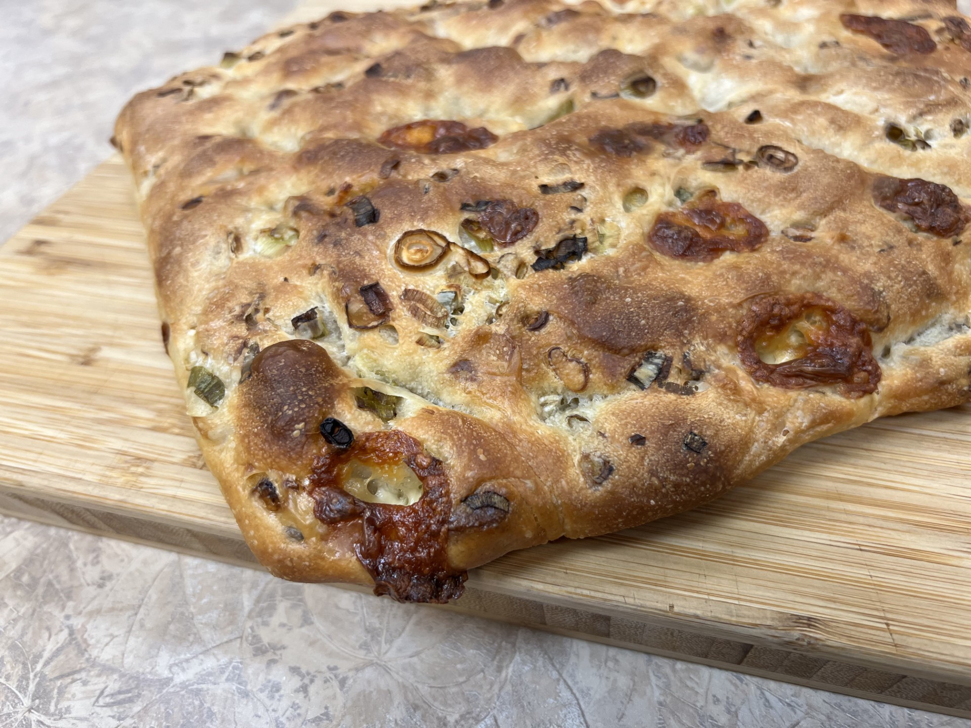 Green Onion & Curd Focaccia